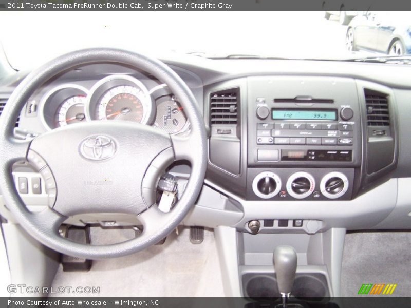 Super White / Graphite Gray 2011 Toyota Tacoma PreRunner Double Cab