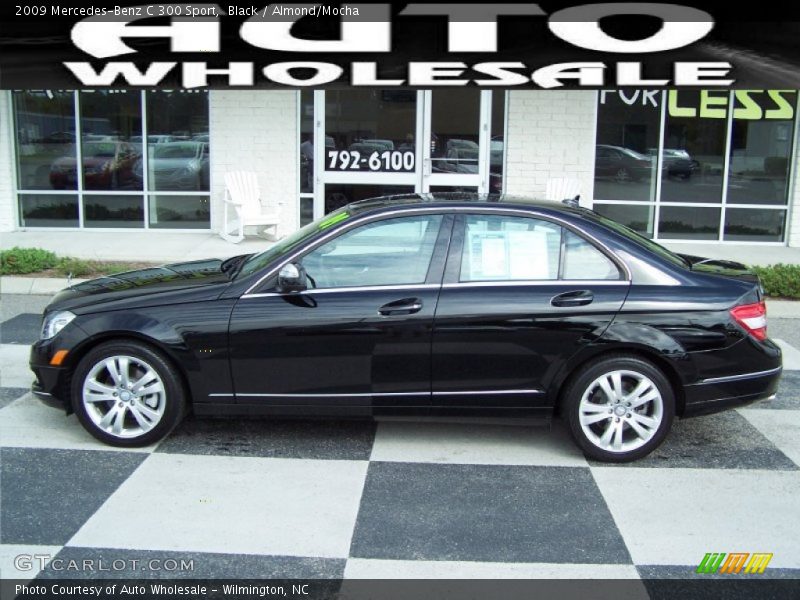 Black / Almond/Mocha 2009 Mercedes-Benz C 300 Sport