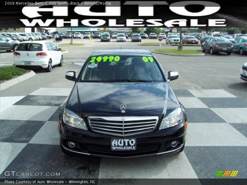 Black / Almond/Mocha 2009 Mercedes-Benz C 300 Sport