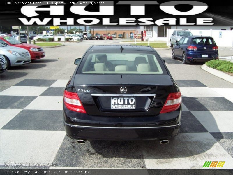 Black / Almond/Mocha 2009 Mercedes-Benz C 300 Sport