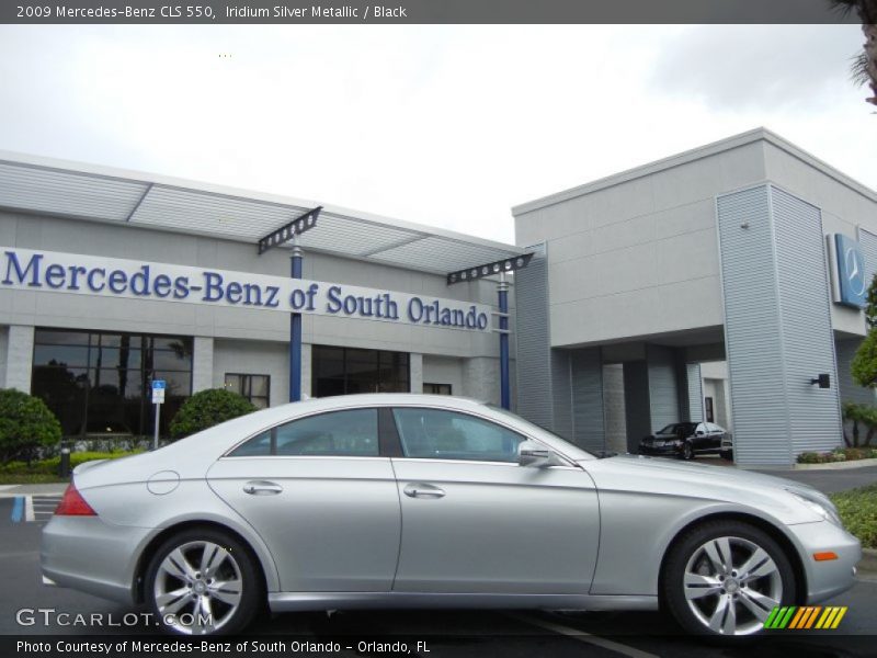 Iridium Silver Metallic / Black 2009 Mercedes-Benz CLS 550