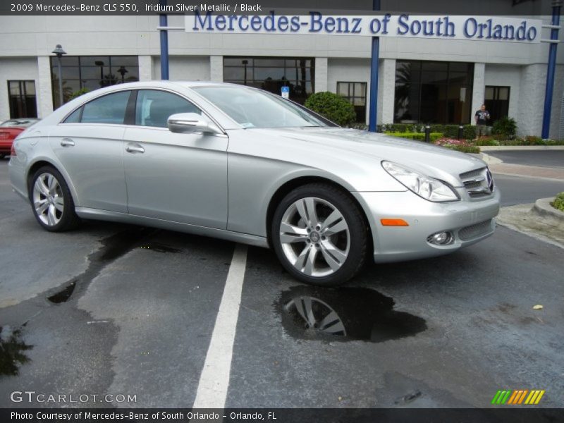 Iridium Silver Metallic / Black 2009 Mercedes-Benz CLS 550