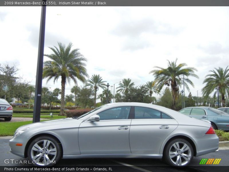 Iridium Silver Metallic / Black 2009 Mercedes-Benz CLS 550