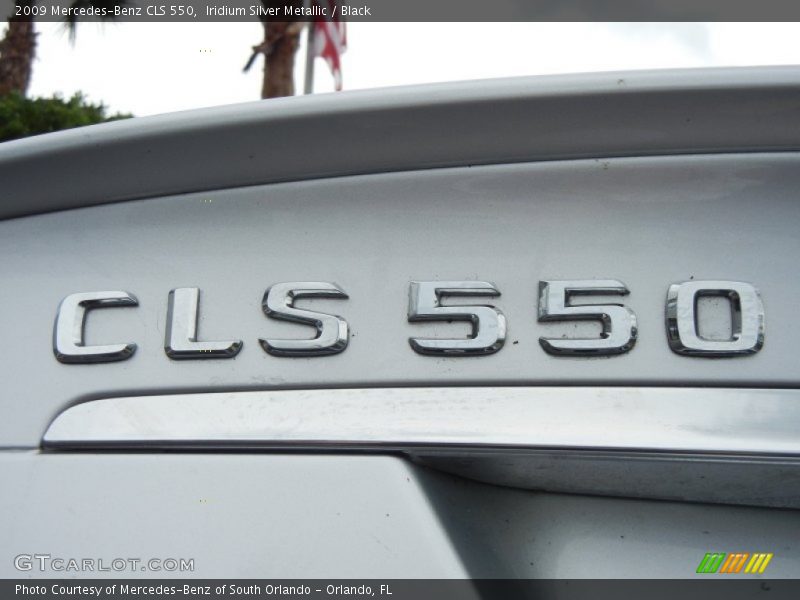 Iridium Silver Metallic / Black 2009 Mercedes-Benz CLS 550