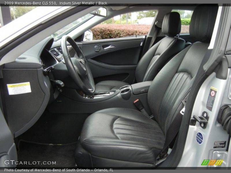 Iridium Silver Metallic / Black 2009 Mercedes-Benz CLS 550