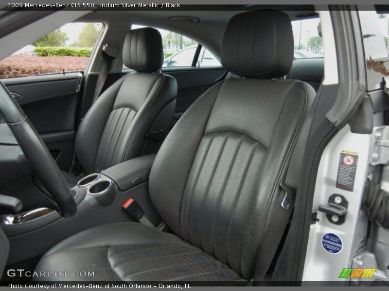 Iridium Silver Metallic / Black 2009 Mercedes-Benz CLS 550