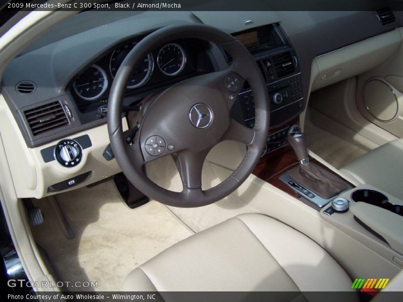 Black / Almond/Mocha 2009 Mercedes-Benz C 300 Sport