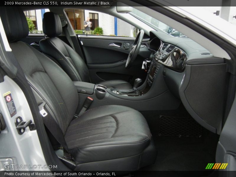 Iridium Silver Metallic / Black 2009 Mercedes-Benz CLS 550