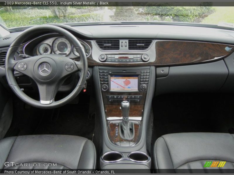 Iridium Silver Metallic / Black 2009 Mercedes-Benz CLS 550