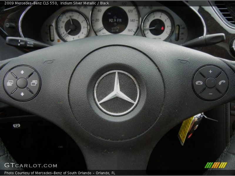 Iridium Silver Metallic / Black 2009 Mercedes-Benz CLS 550