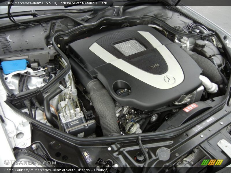 Iridium Silver Metallic / Black 2009 Mercedes-Benz CLS 550