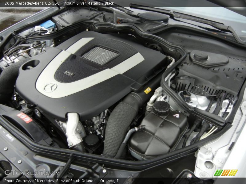 Iridium Silver Metallic / Black 2009 Mercedes-Benz CLS 550