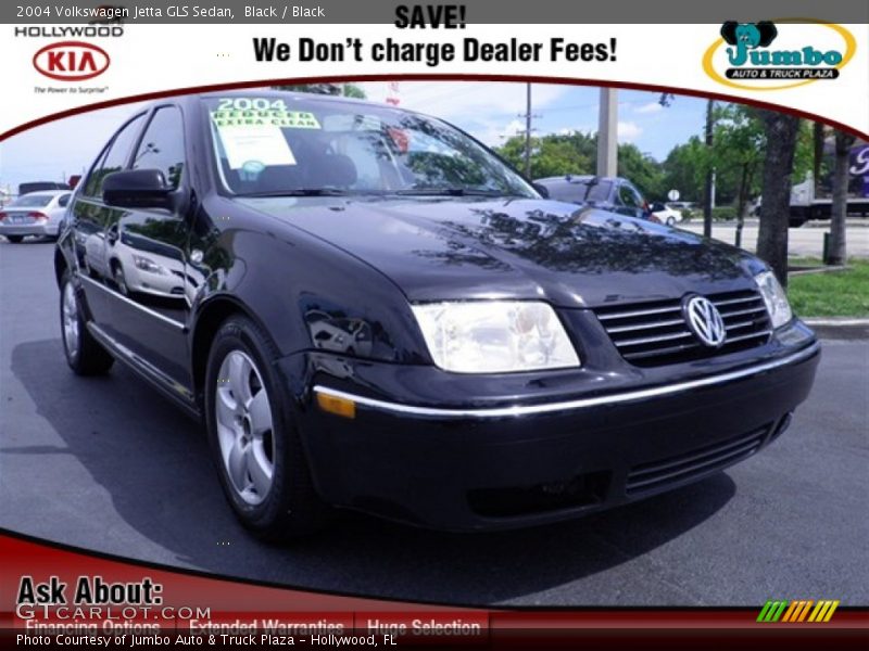 Black / Black 2004 Volkswagen Jetta GLS Sedan