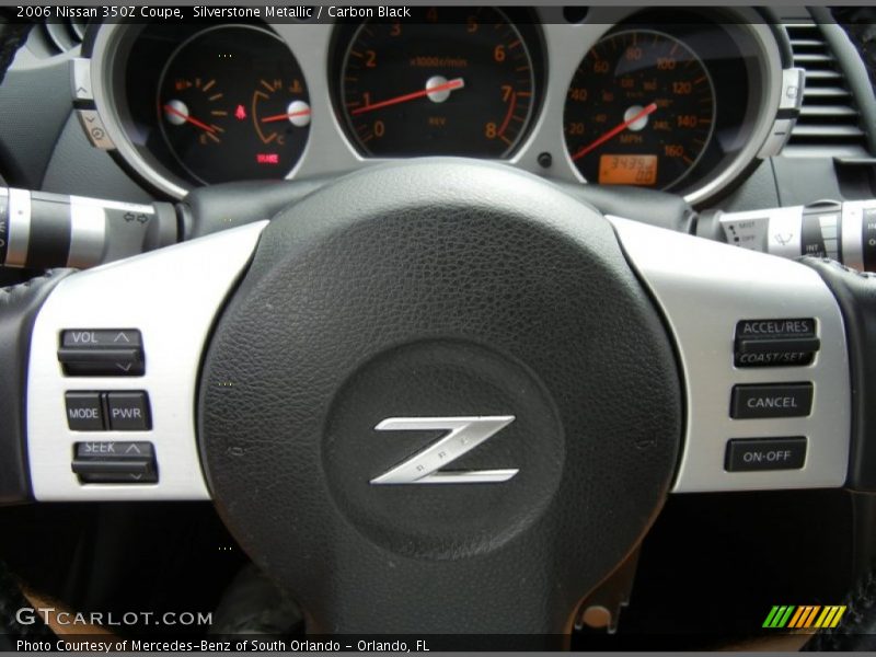 Silverstone Metallic / Carbon Black 2006 Nissan 350Z Coupe