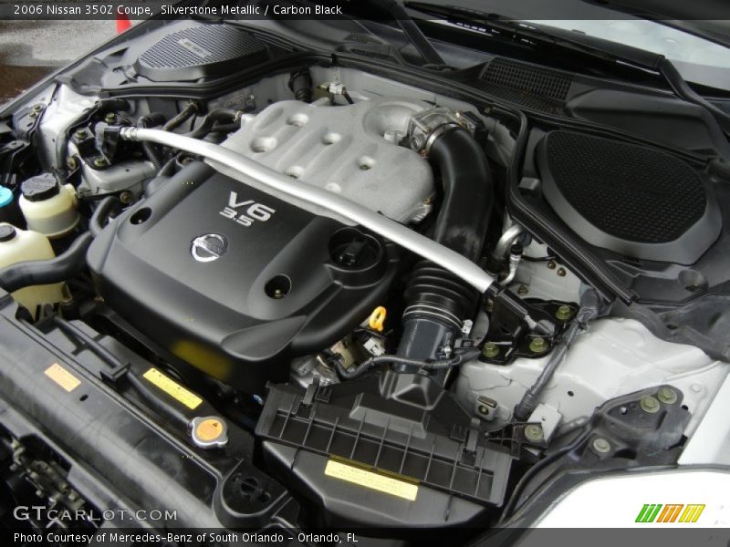 Silverstone Metallic / Carbon Black 2006 Nissan 350Z Coupe