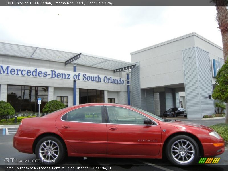 Inferno Red Pearl / Dark Slate Gray 2001 Chrysler 300 M Sedan