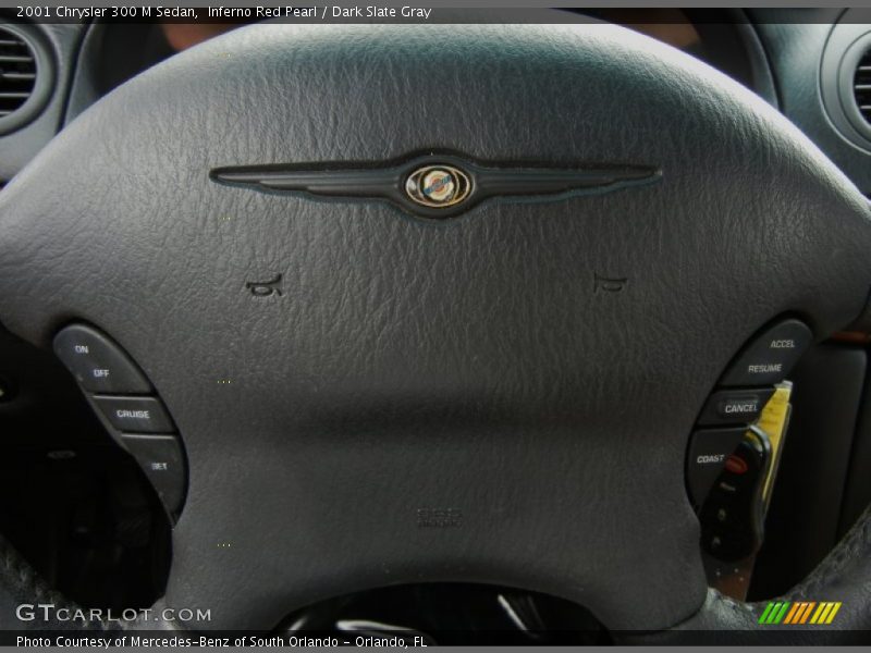 Inferno Red Pearl / Dark Slate Gray 2001 Chrysler 300 M Sedan