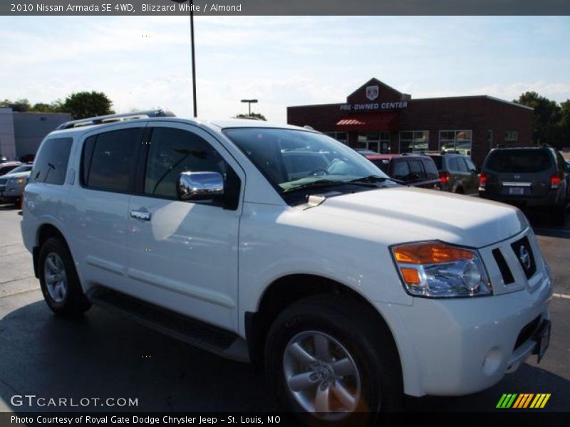 Blizzard White / Almond 2010 Nissan Armada SE 4WD