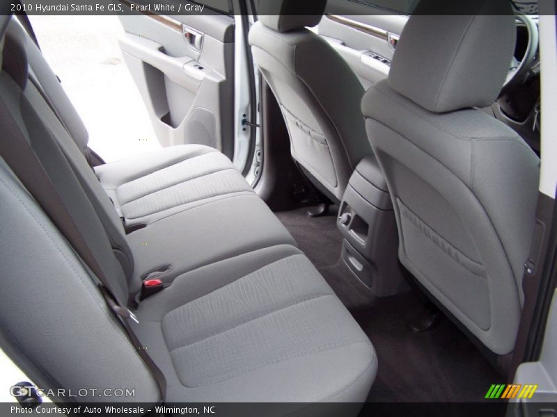 Pearl White / Gray 2010 Hyundai Santa Fe GLS