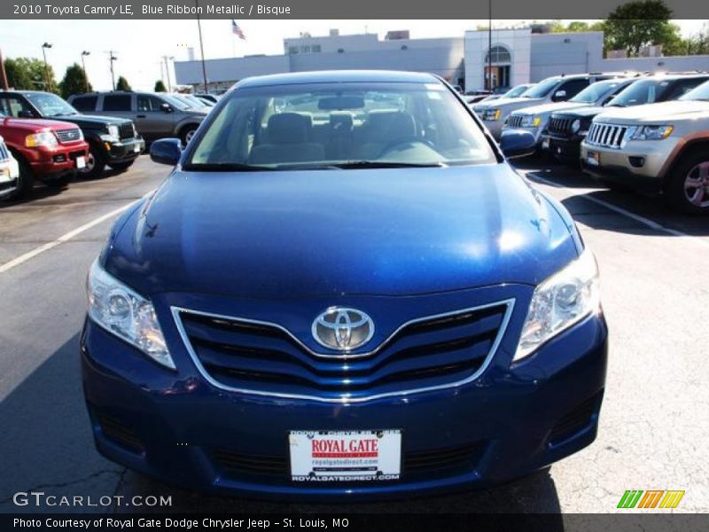 Blue Ribbon Metallic / Bisque 2010 Toyota Camry LE