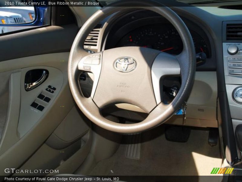 Blue Ribbon Metallic / Bisque 2010 Toyota Camry LE