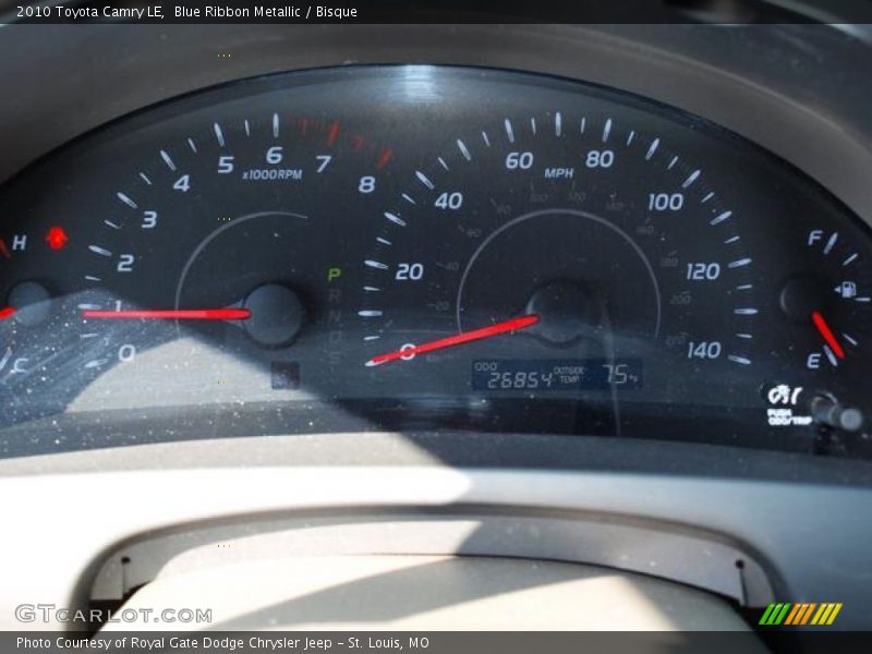 Blue Ribbon Metallic / Bisque 2010 Toyota Camry LE