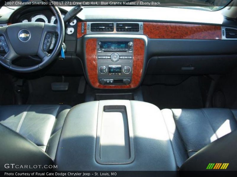 Blue Granite Metallic / Ebony Black 2007 Chevrolet Silverado 1500 LT Z71 Crew Cab 4x4