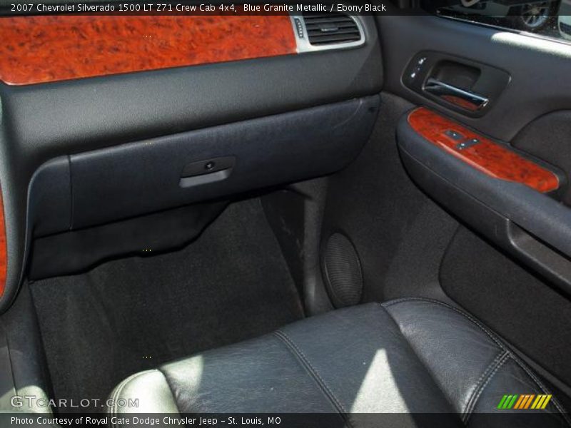 Blue Granite Metallic / Ebony Black 2007 Chevrolet Silverado 1500 LT Z71 Crew Cab 4x4