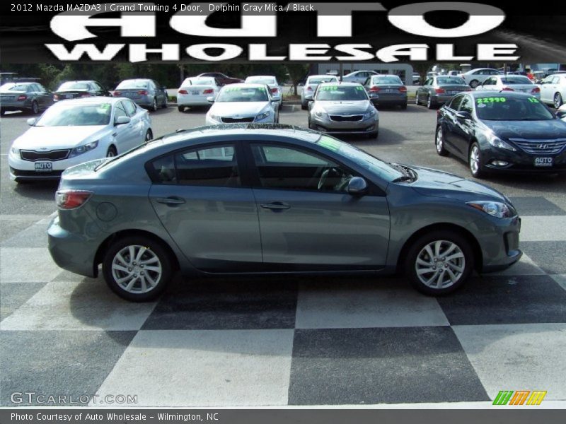 Dolphin Gray Mica / Black 2012 Mazda MAZDA3 i Grand Touring 4 Door