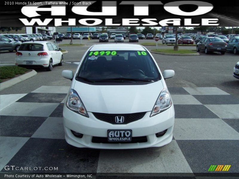Taffeta White / Sport Black 2010 Honda Fit Sport