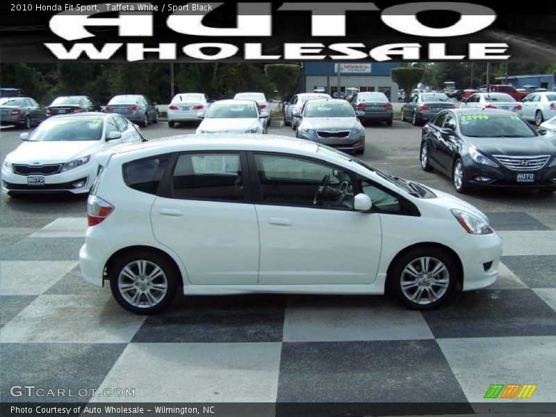 Taffeta White / Sport Black 2010 Honda Fit Sport
