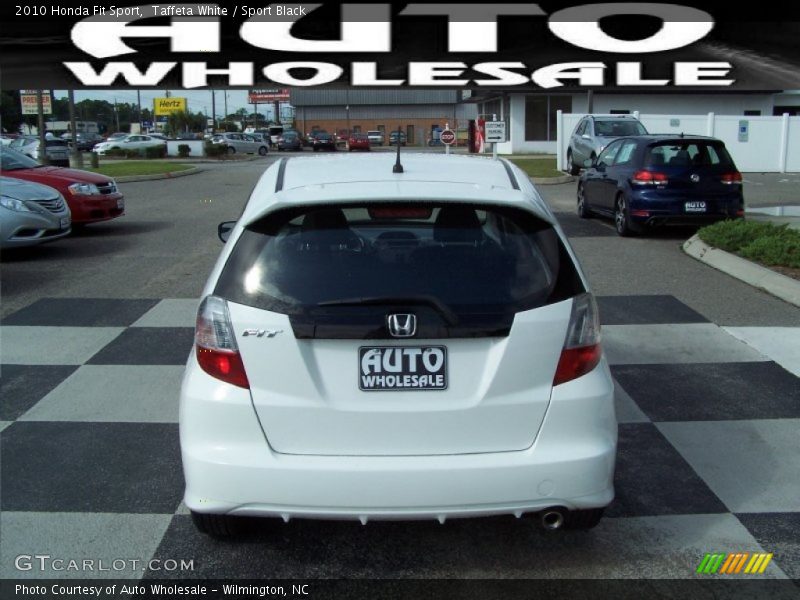 Taffeta White / Sport Black 2010 Honda Fit Sport