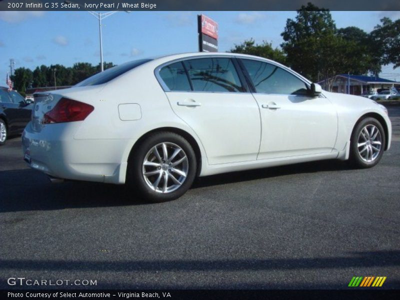 Ivory Pearl / Wheat Beige 2007 Infiniti G 35 Sedan