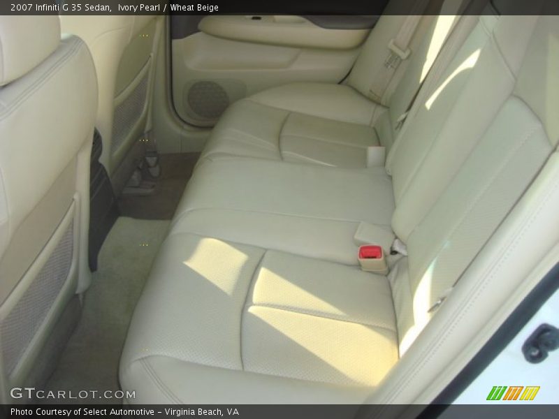 Ivory Pearl / Wheat Beige 2007 Infiniti G 35 Sedan
