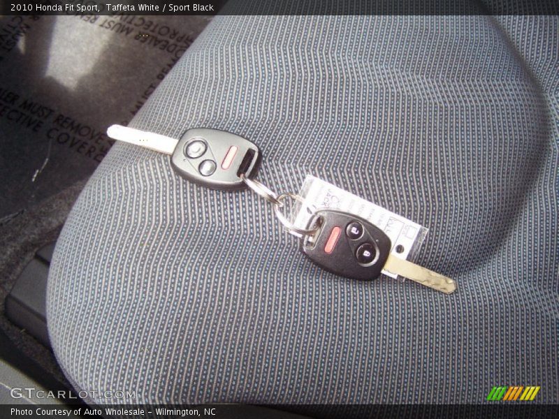 Taffeta White / Sport Black 2010 Honda Fit Sport