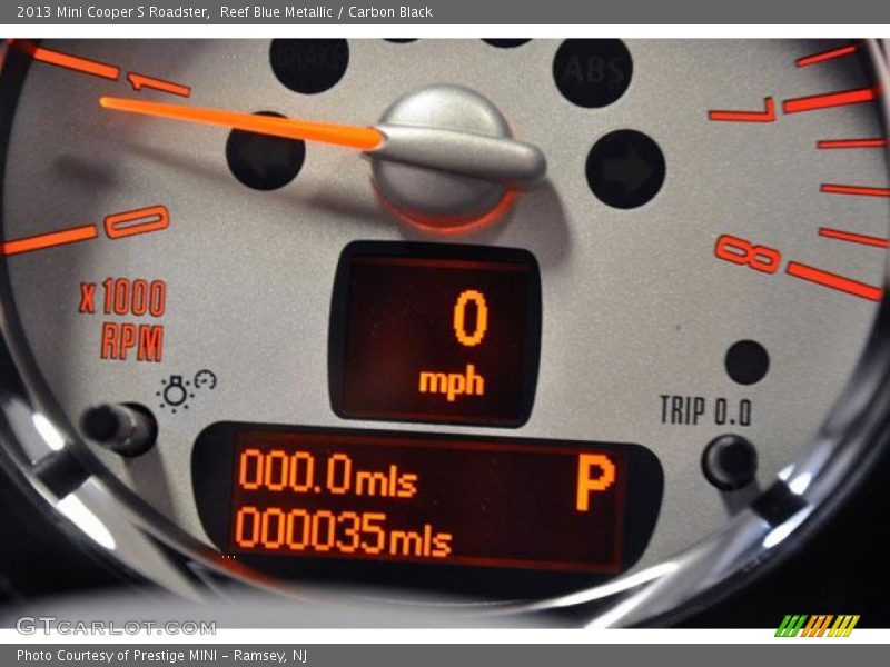 Reef Blue Metallic / Carbon Black 2013 Mini Cooper S Roadster