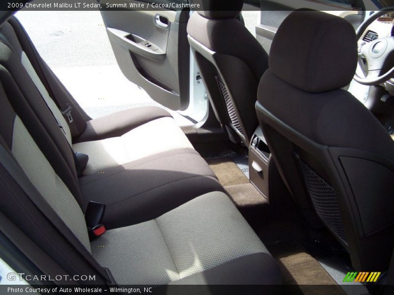 Summit White / Cocoa/Cashmere 2009 Chevrolet Malibu LT Sedan