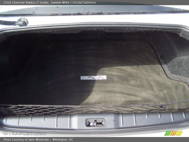 Summit White / Cocoa/Cashmere 2009 Chevrolet Malibu LT Sedan