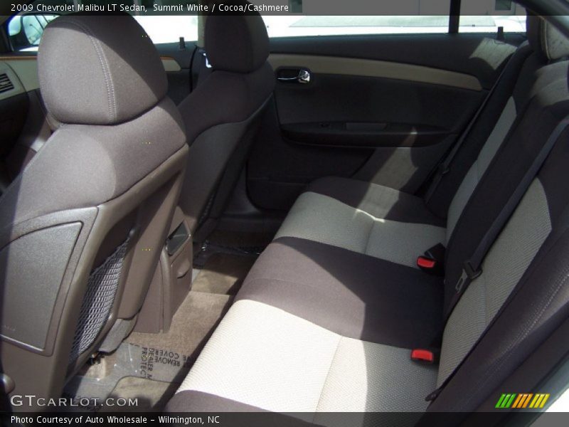 Summit White / Cocoa/Cashmere 2009 Chevrolet Malibu LT Sedan