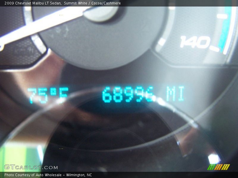 Summit White / Cocoa/Cashmere 2009 Chevrolet Malibu LT Sedan