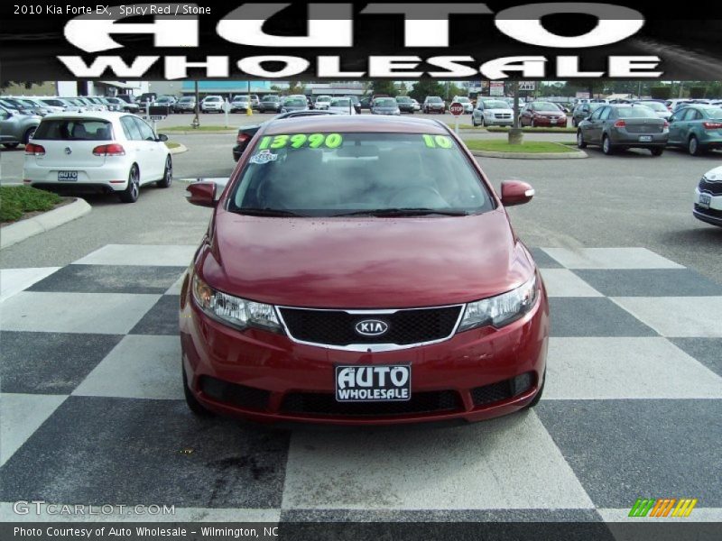 Spicy Red / Stone 2010 Kia Forte EX