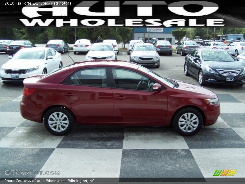 Spicy Red / Stone 2010 Kia Forte EX