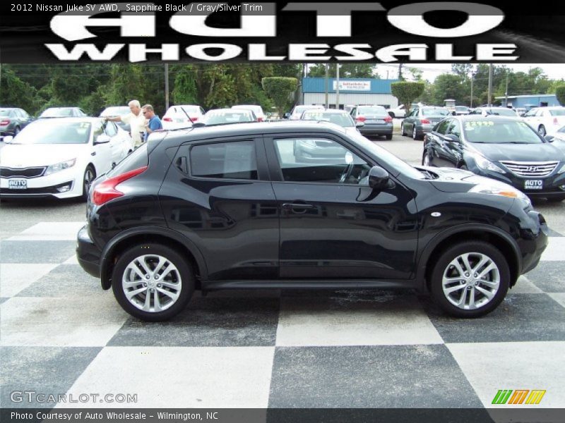 Sapphire Black / Gray/Silver Trim 2012 Nissan Juke SV AWD