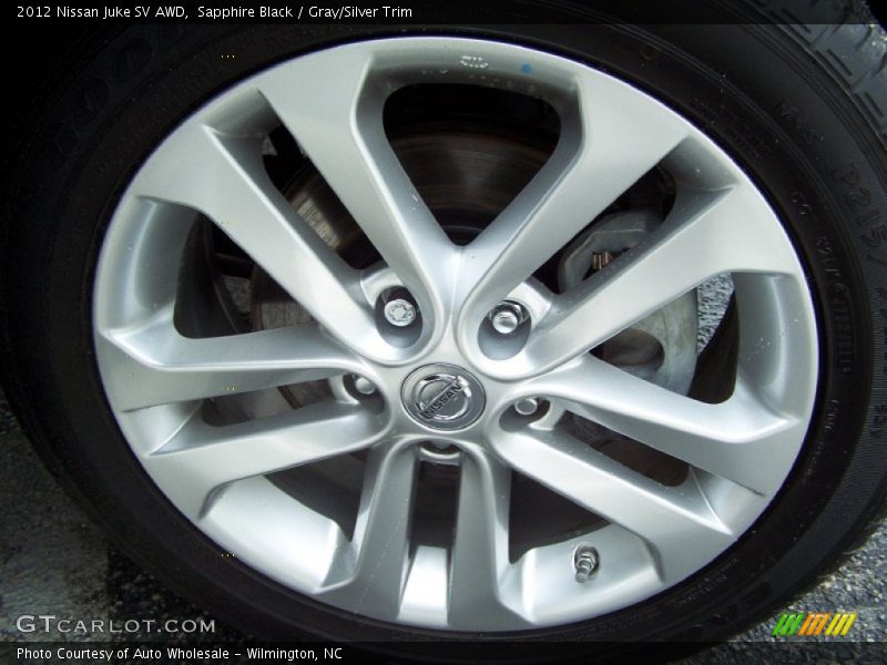 Sapphire Black / Gray/Silver Trim 2012 Nissan Juke SV AWD