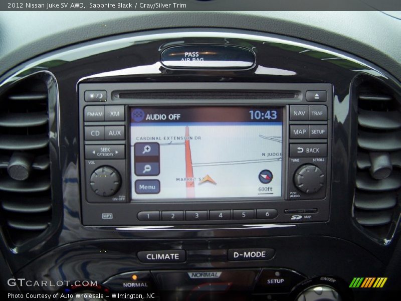 Sapphire Black / Gray/Silver Trim 2012 Nissan Juke SV AWD