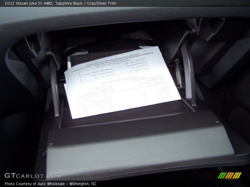 Sapphire Black / Gray/Silver Trim 2012 Nissan Juke SV AWD