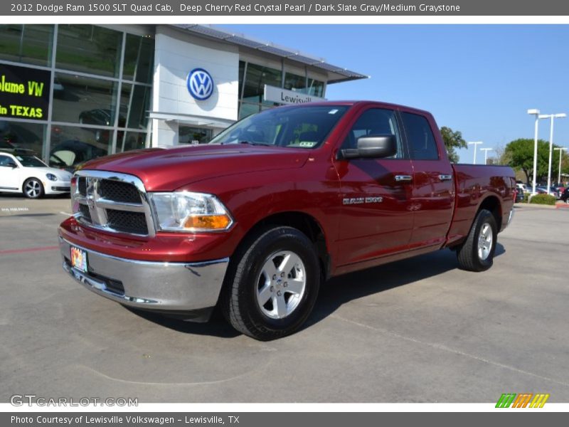 Deep Cherry Red Crystal Pearl / Dark Slate Gray/Medium Graystone 2012 Dodge Ram 1500 SLT Quad Cab