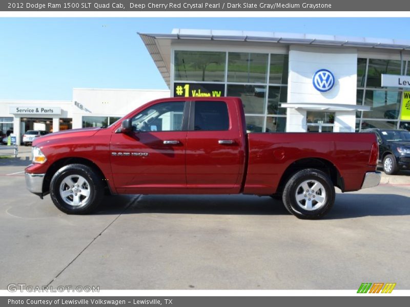Deep Cherry Red Crystal Pearl / Dark Slate Gray/Medium Graystone 2012 Dodge Ram 1500 SLT Quad Cab