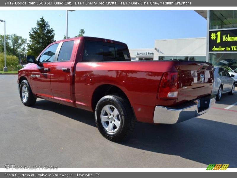 Deep Cherry Red Crystal Pearl / Dark Slate Gray/Medium Graystone 2012 Dodge Ram 1500 SLT Quad Cab