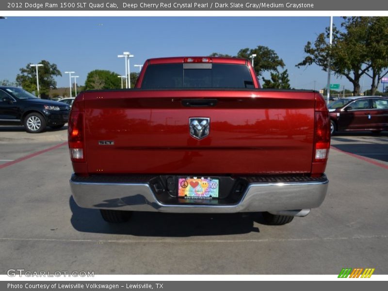 Deep Cherry Red Crystal Pearl / Dark Slate Gray/Medium Graystone 2012 Dodge Ram 1500 SLT Quad Cab